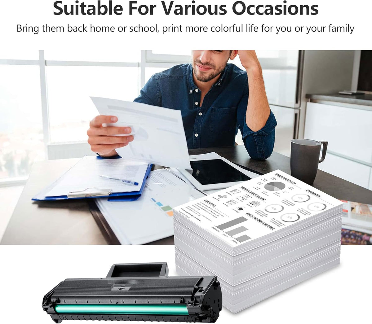 2 Pack Black Toner Cartridge E230875