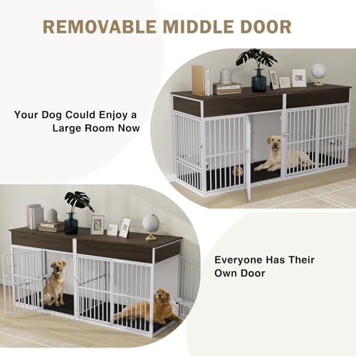 Brown Wooden Dog Crate Furniture W227