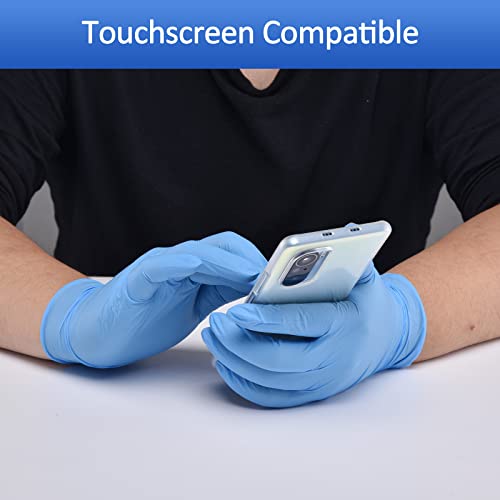 Blue Nitrile Exam Gloves, 4 mil, Powder-Free, Latex-Free, Non-Sterile T9293