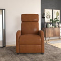 Camel Faux Leather Recliner Chair G475509