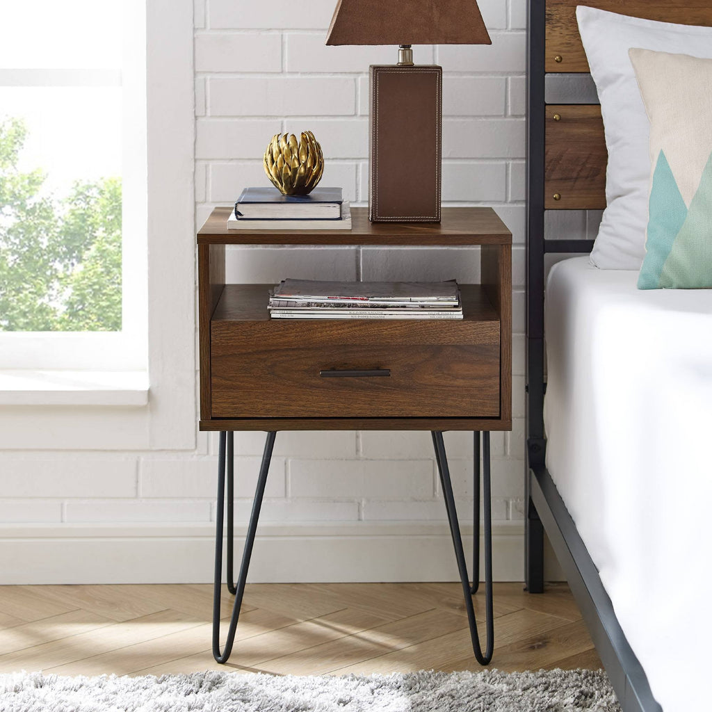 Dark Walnut Single Drawer Side Table K53873