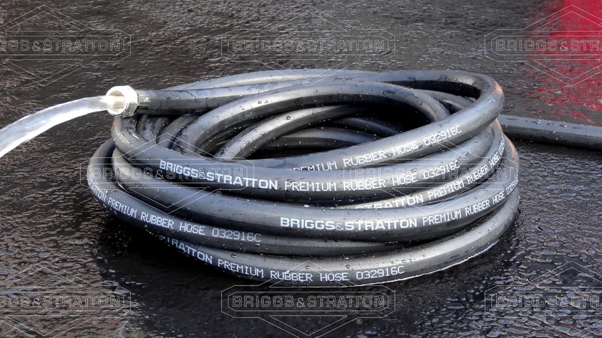 75-Foot Heavy-Duty Rubber Garden Hose Pack of 2 L22704
