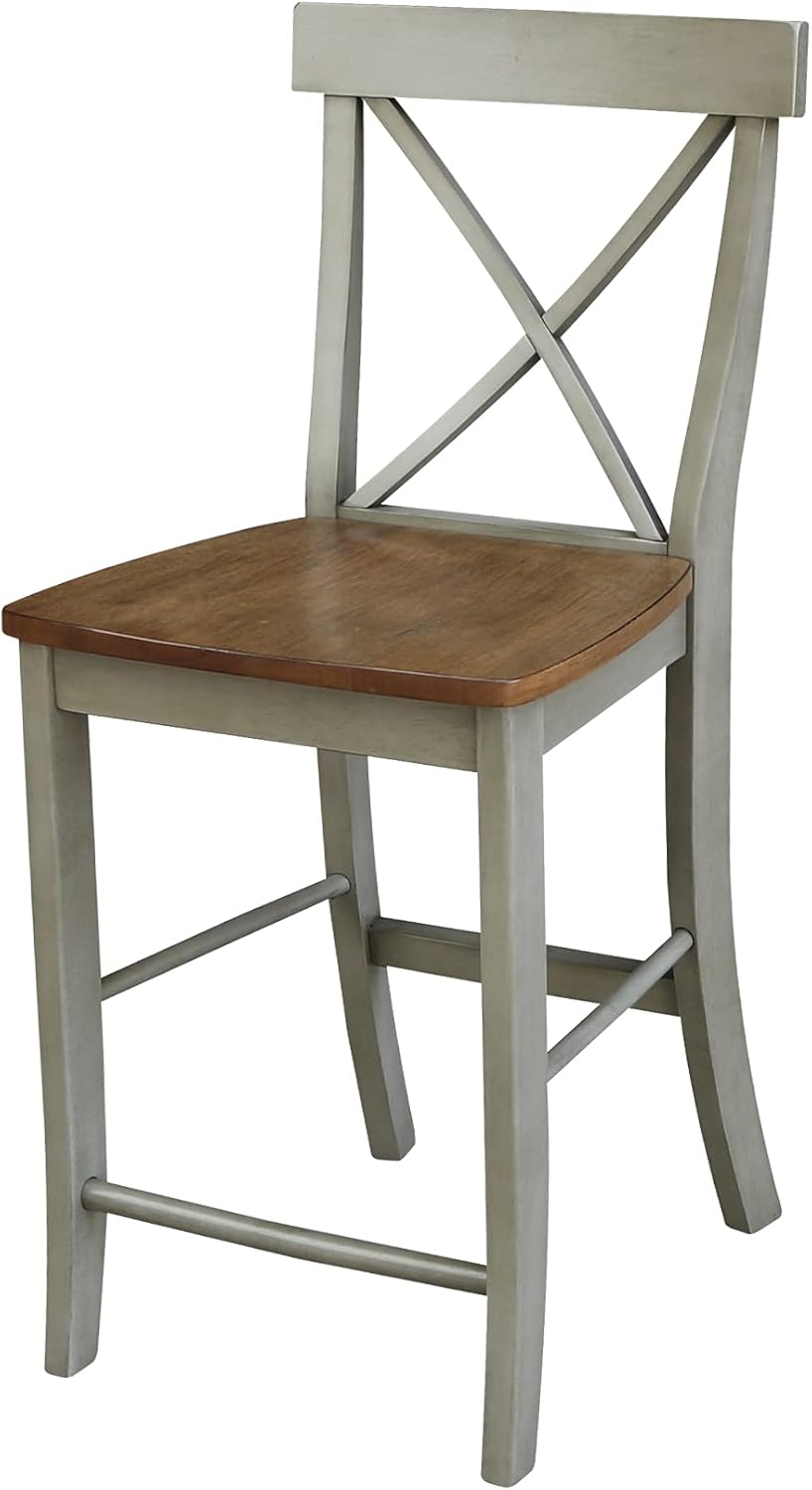 24 inch Pecan Barstool T811655