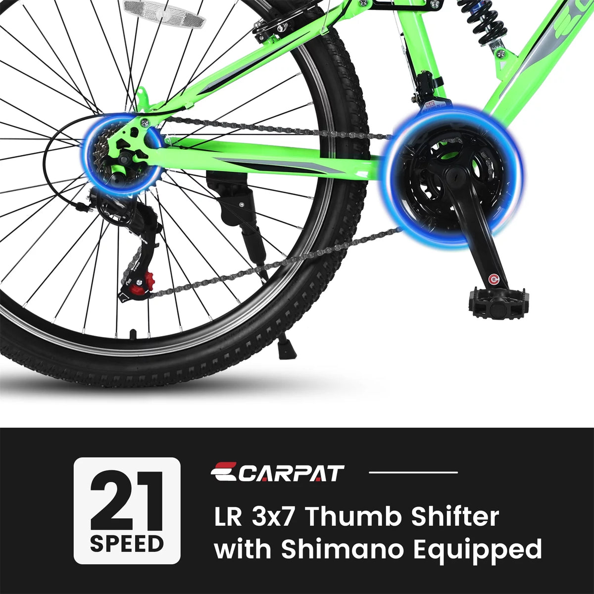 Blue 21-Speed Disc Brakes Mountain Bike A31107