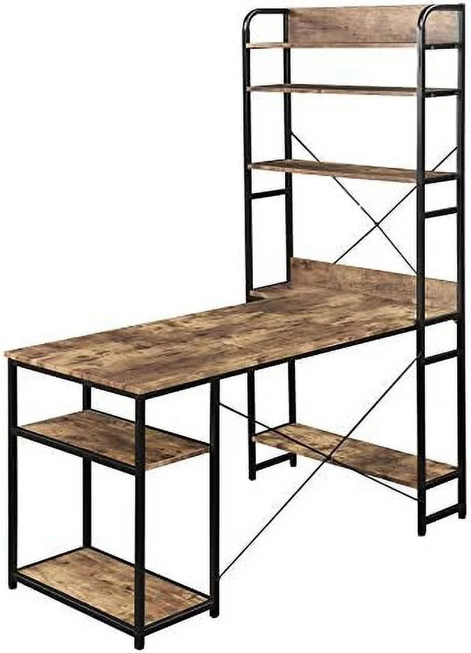 Computer Desk with Bookshelf Y914