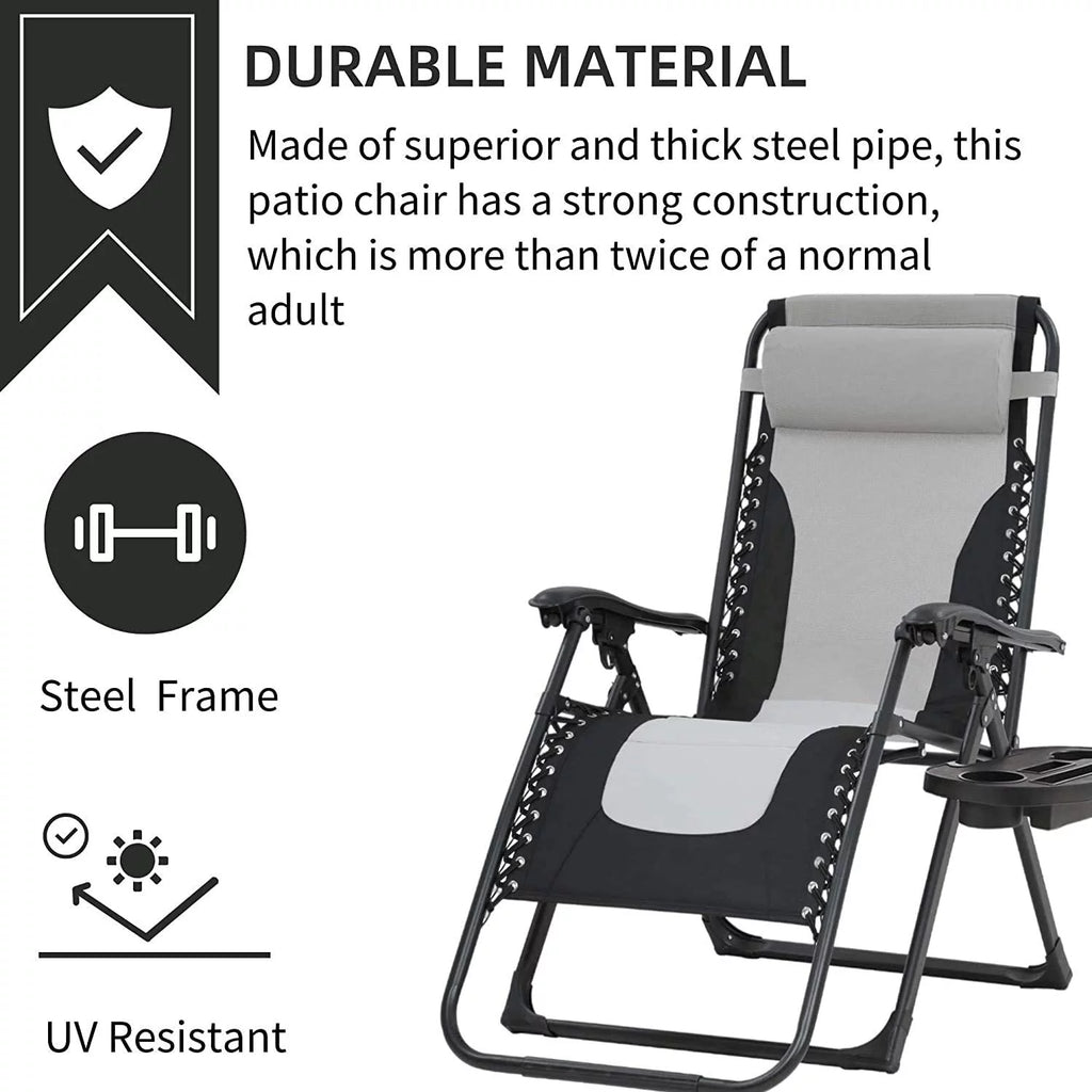 Oversized Zero Gravity Chair with Cup Holder M118142