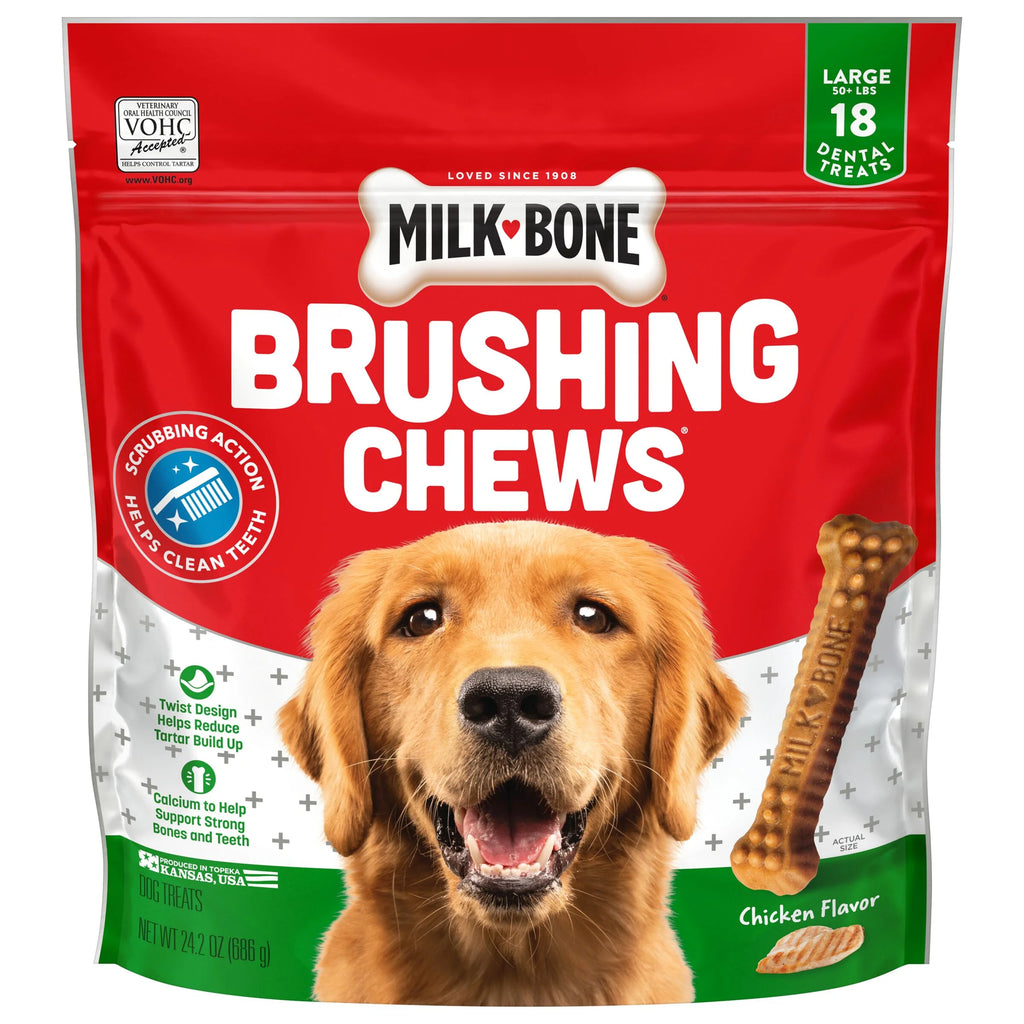 Daily Dental Dog Treats, Large, 24.2 oz, 18 Bones G9422