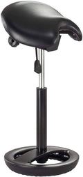 Black Vinyl Saddle Seat Stool N22522