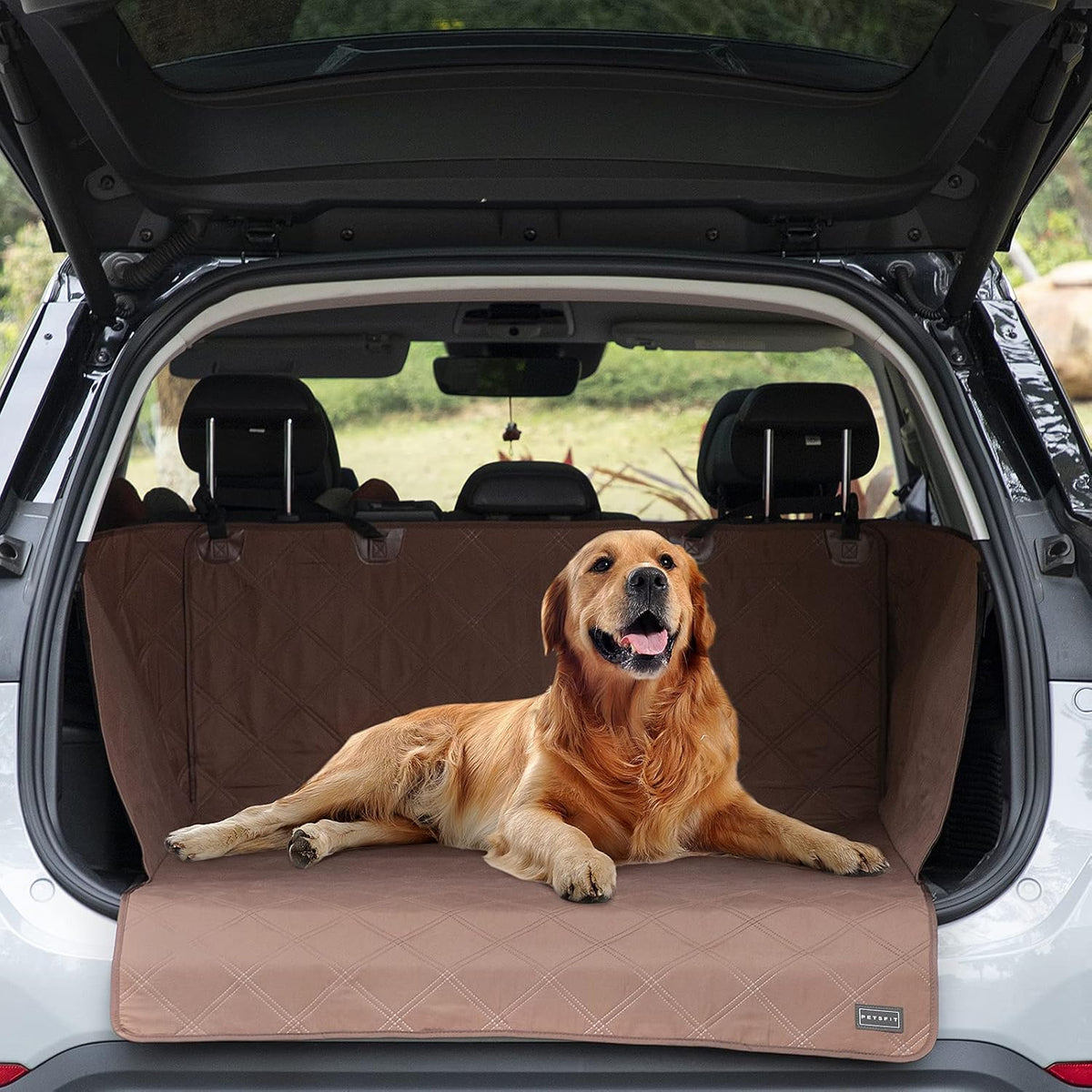 Coffee Pack of 2 Water-Resistant SUV Cargo Liner for Dogs U5928