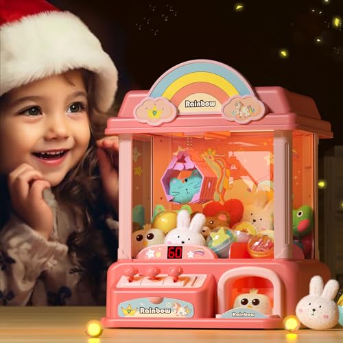 Claw Machine with Music Pink Mini Vending Machine Q4511