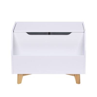 White Kids Toy Box with Storage and Bookcase A2368