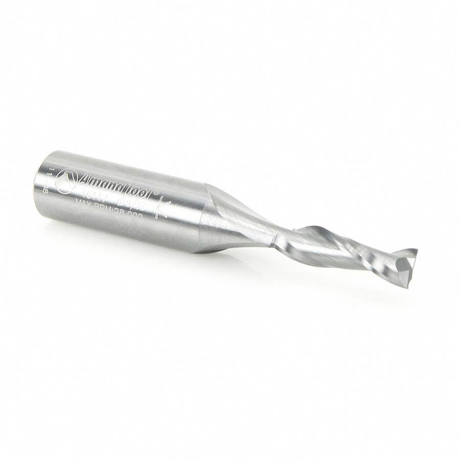 Solid Carbide Spiral Plunge 9/32 Dia x 1 inch x 1/2 Shank Up-Cut M985