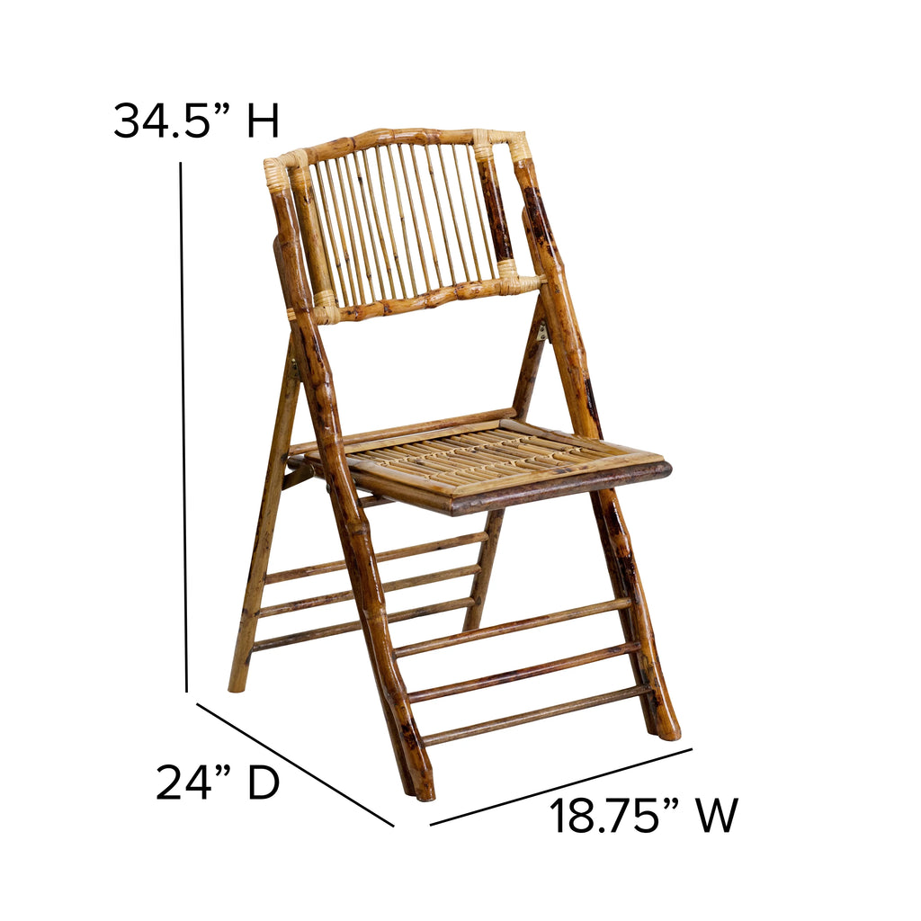 4 Pack Bamboo Wood Folding Chair W670