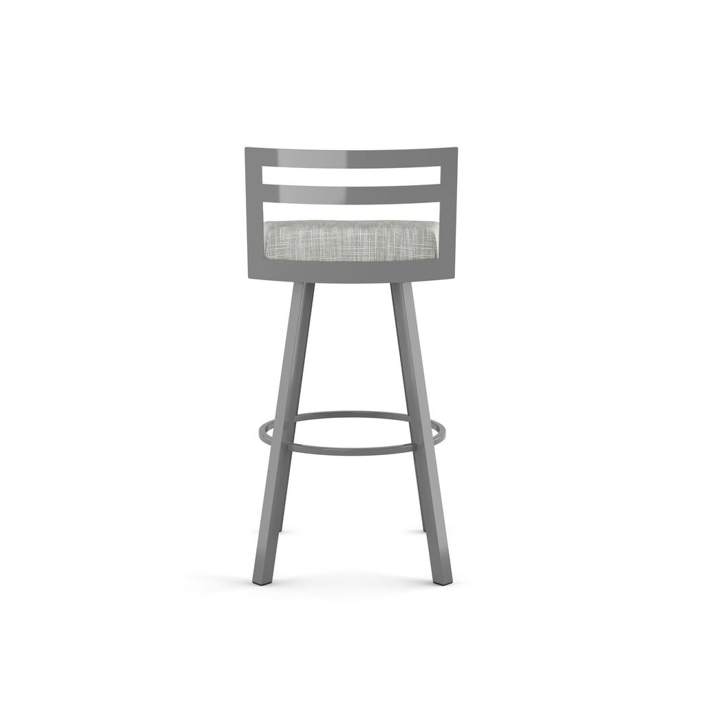 Black Faux Leather Swivel Counter Stool Z611976