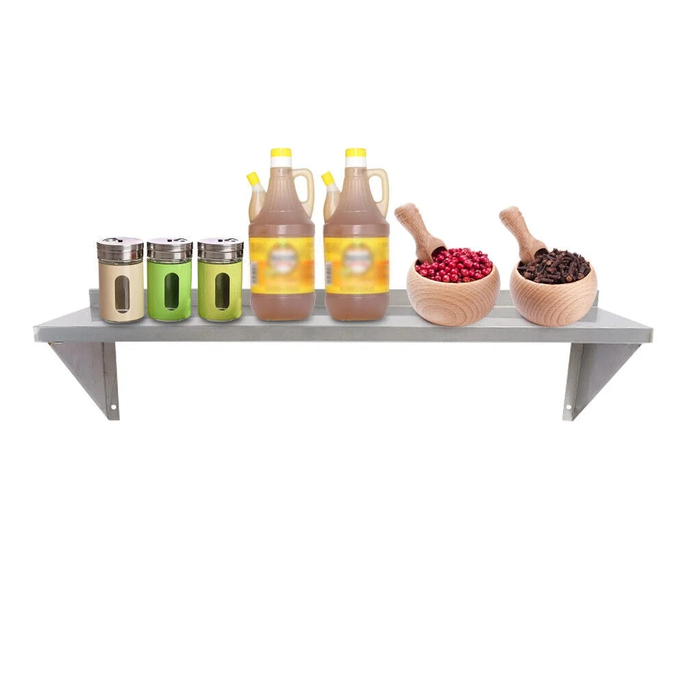 Stainless Steel 12'' x 36'' Kitchen Wall Shelf Q51300