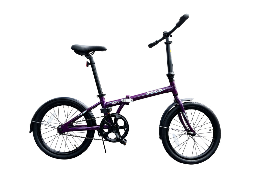 Purple Lightweight Aluminum Folding Bike U676