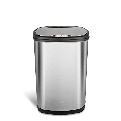 13 Gallon Stainless Steel Automatic Motion Sensor Trash Can T370