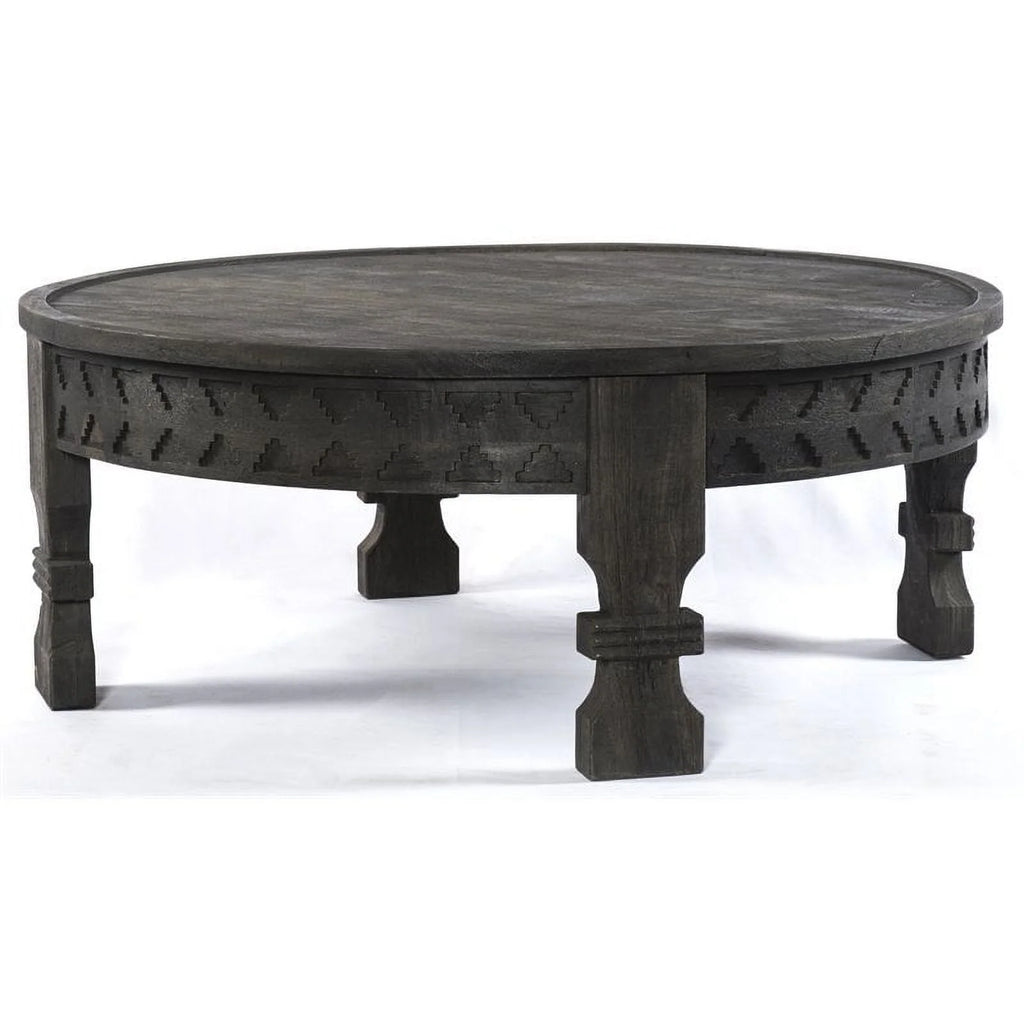 Solid Wood Hand-Carved Cocktail Table F36979