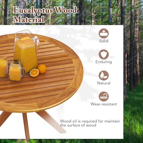 Round Wood Bistro Table M2204