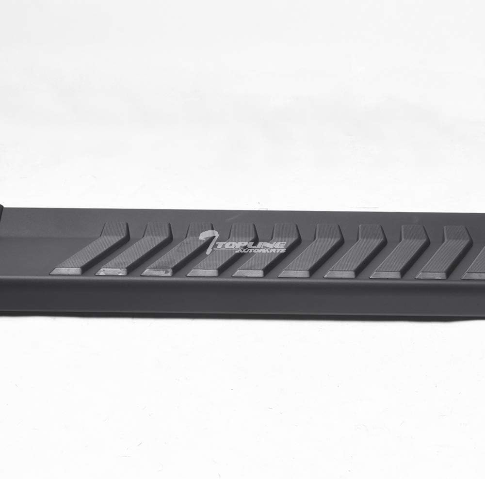 Matte Black Aluminum Side Step Rail Running Boards V526