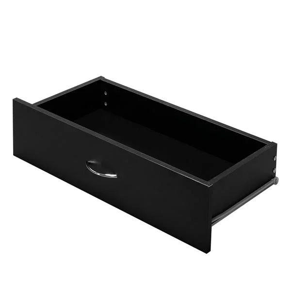 Black 4 Drawer Bedside Table O529459