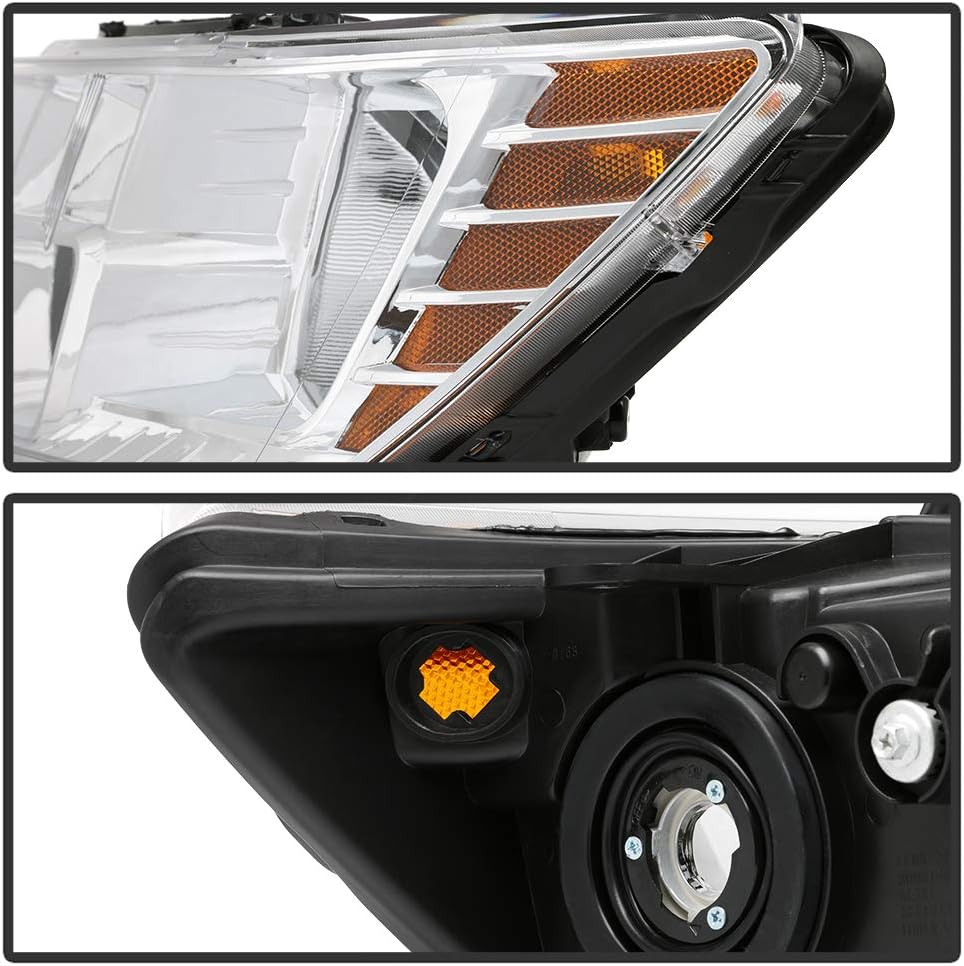 Chrome Housing Headlights Assembly Replacement Driver & Passenger Side K990959