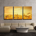 Orange X3 Panels Wall Art W2392