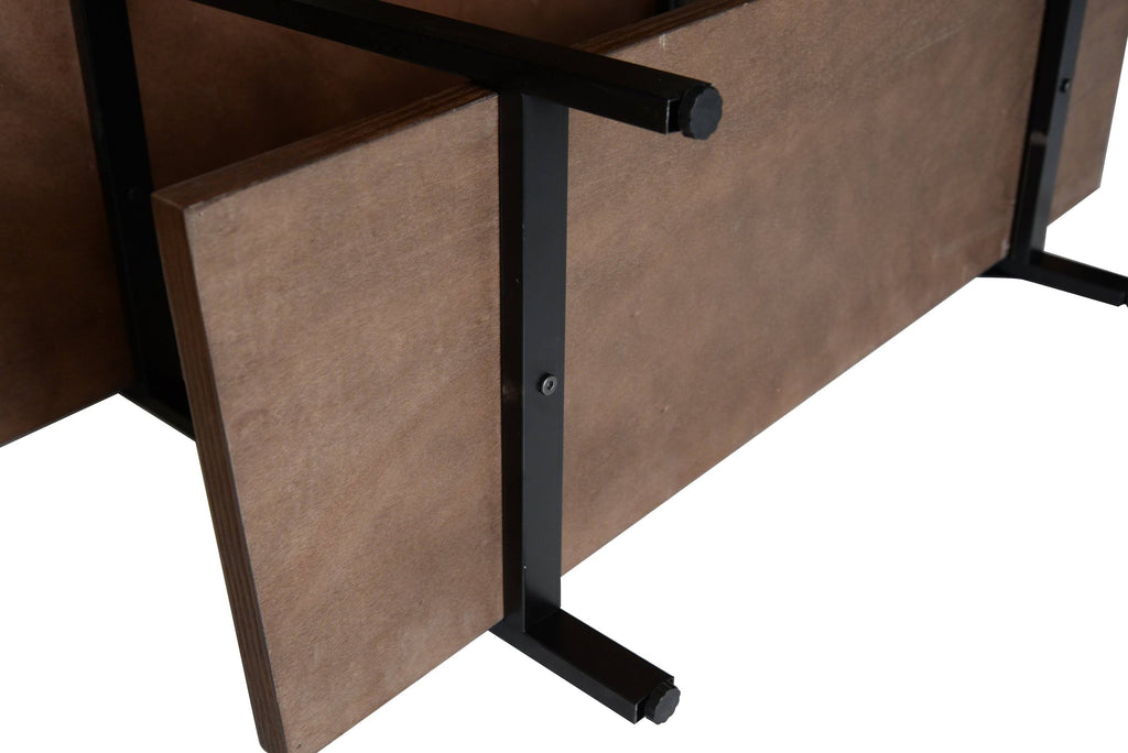 Walnut Brown 3 Shelf Etagere Bookcase R4206