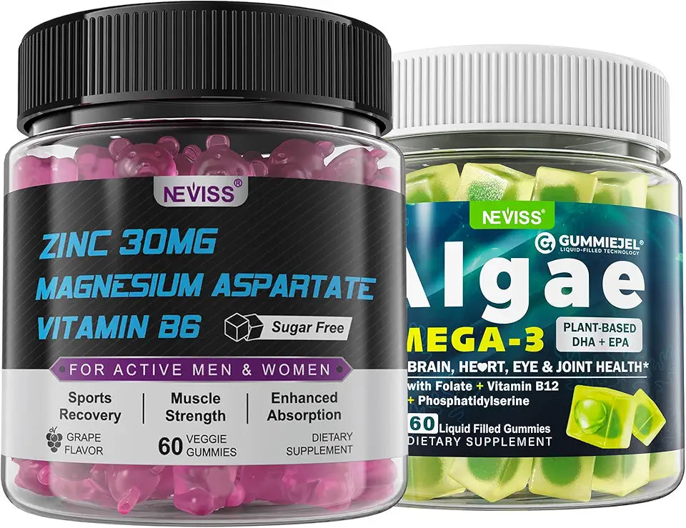 Vegan Omega 3 Gummies with Zinc and Magnesium Supplement I225498