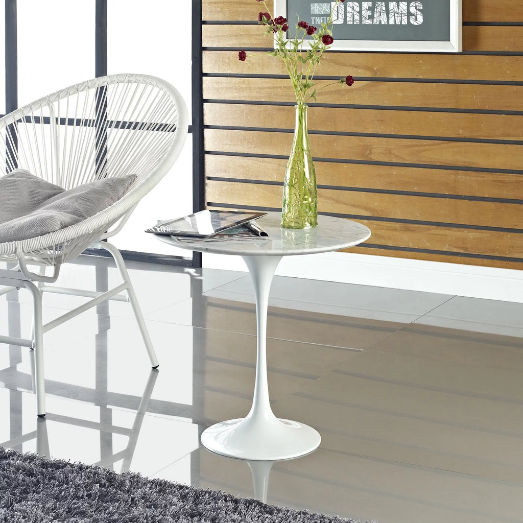 20" Marble Side Table in White Z429484