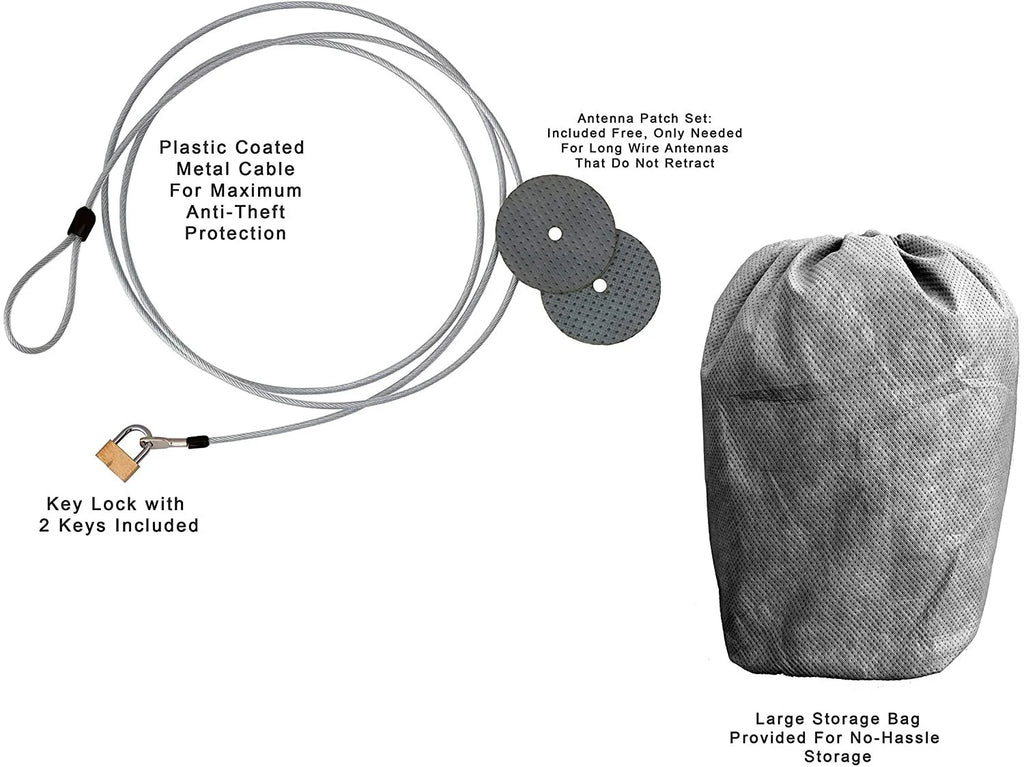 SUV Cover with Fleece Lining, Anti-Theft Cable Lock, Storage Bag & Wind Straps F960