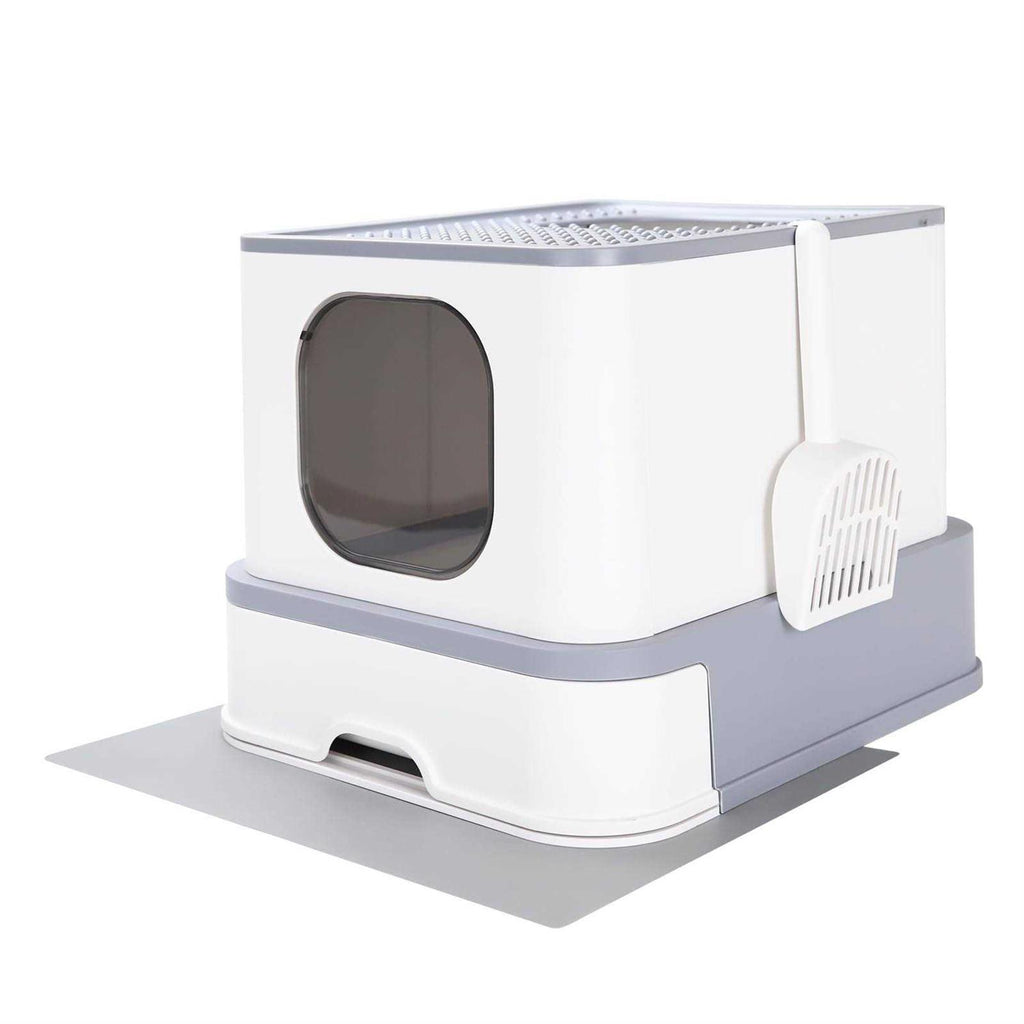 Large Top Entry Anti-Splashing Cat Litter Box with Lid G512459
