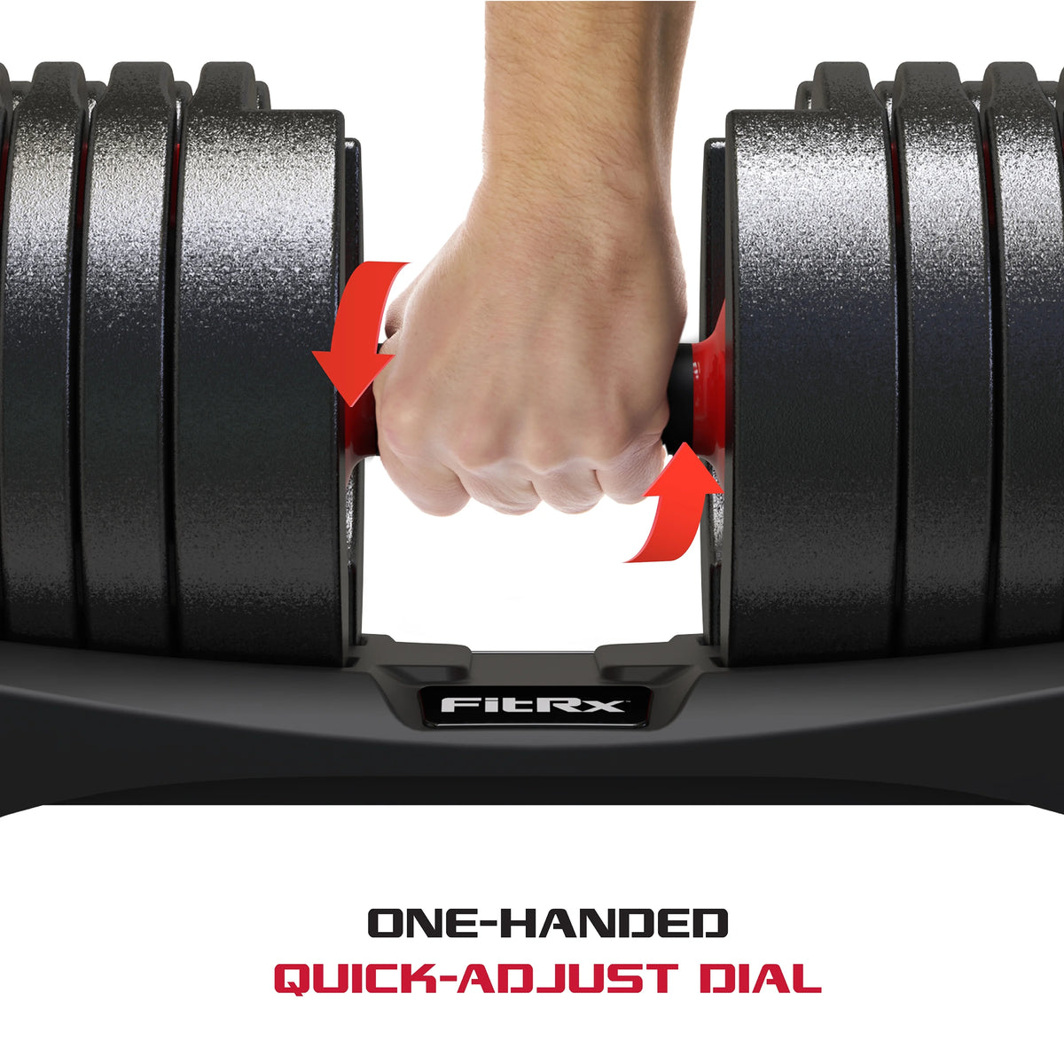 Adjustable Dumbbell 10-90 lbs Black Single Q16139