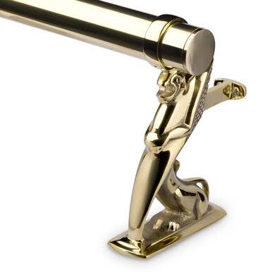 Polished Brass Bar Rail Bracket Y4912