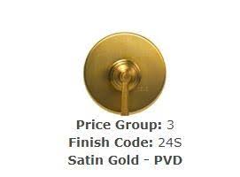 Lavatory Push Pop-Up Drain Assembly with Overflow Satin Gold S761