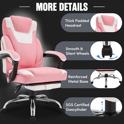 Bluewhite Massage Office Chair with Footrest X75965