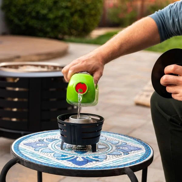 Black Metal Mini Table Torch W29339