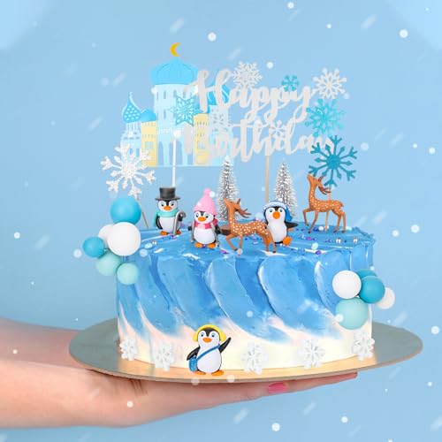 35 Piece Christmas Cake Topper Set W1436