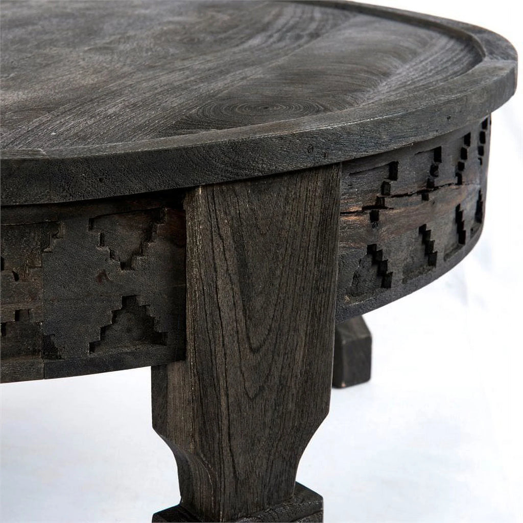 Solid Wood Hand-Carved Cocktail Table F36979