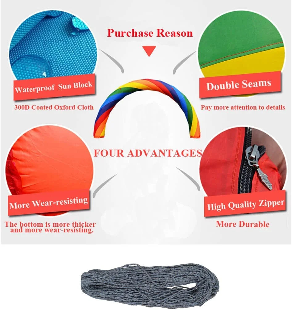 26 feet Inflatable Rainbow Advertising Arch Oxford Cloth V4129