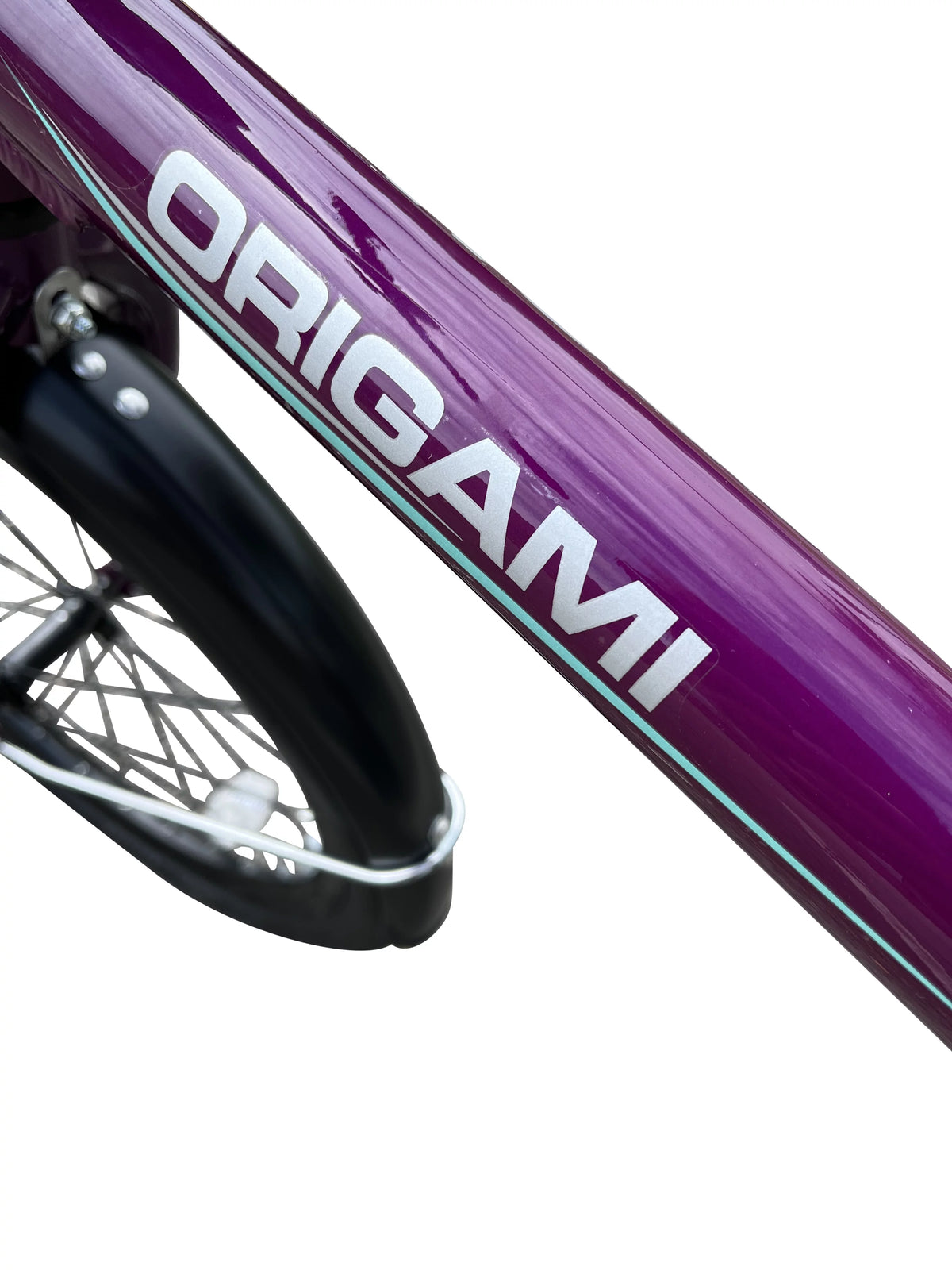 Purple Lightweight Aluminum Folding Bike U676