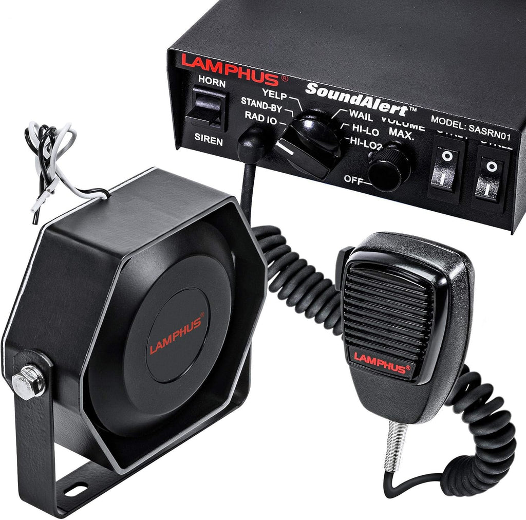 12V 100W Police Siren PA System with Handheld Microphone Q3808