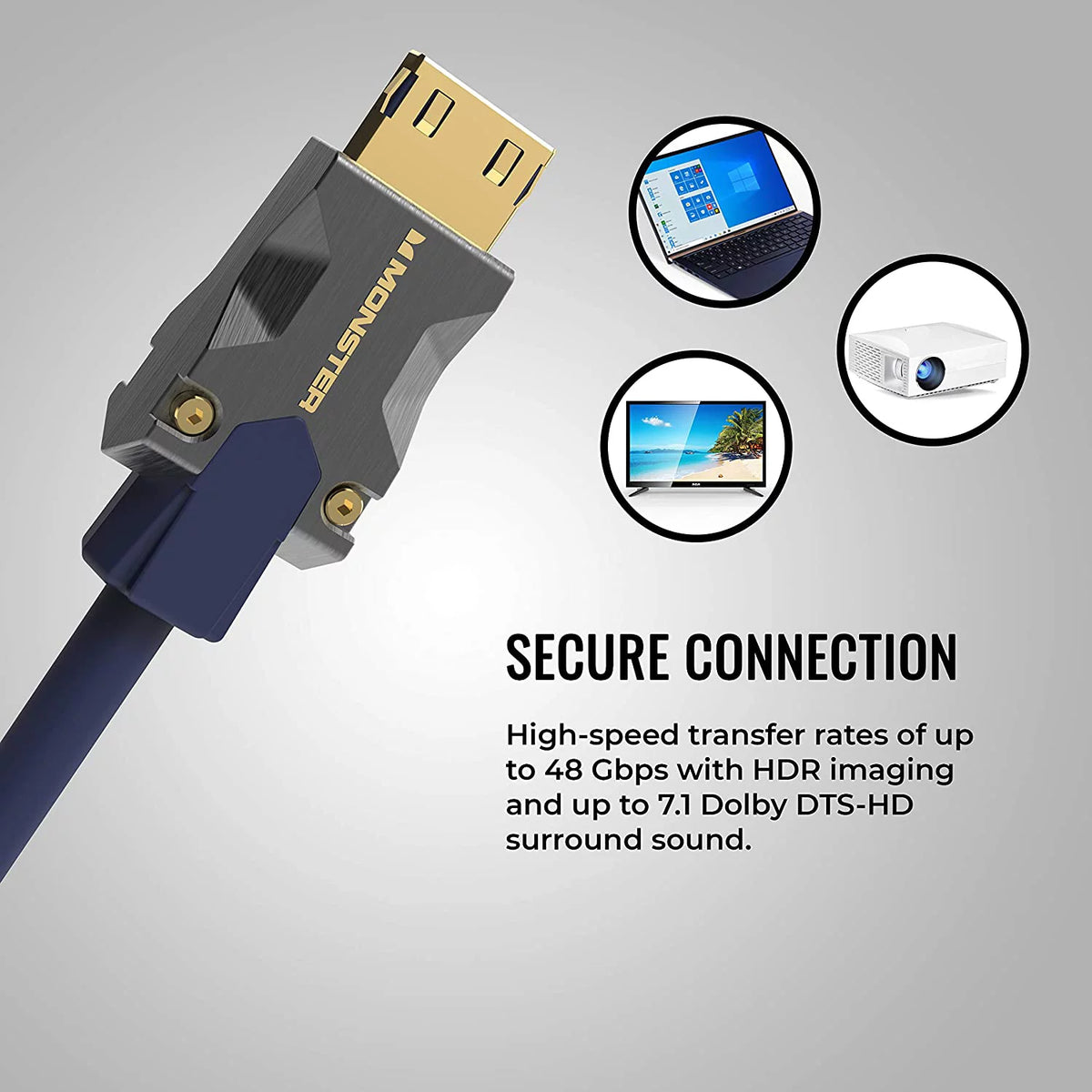 Blue 8K High Speed HDMI 2.1 Cable E6084