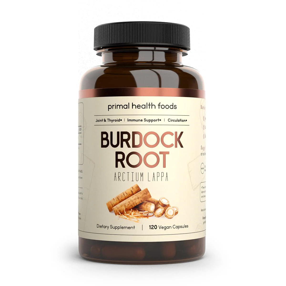 Organic Burdock Root Capsules 1000 mg 60 Servings Vegetarian Non-GMO Gluten Free X29365