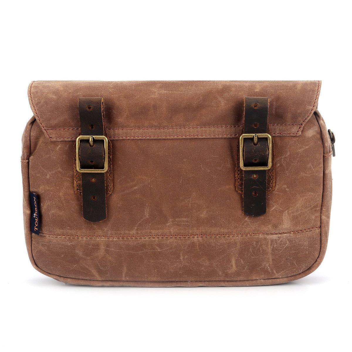 Brown Waxed Canvas Bicycle Pouch Bag W100376