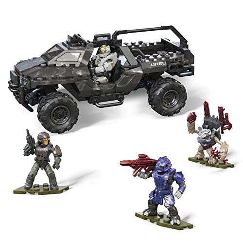 303 Piece UNSC Razorback Blitz Vehicle Building Toy Set with 4 Micro Action Figures J831727