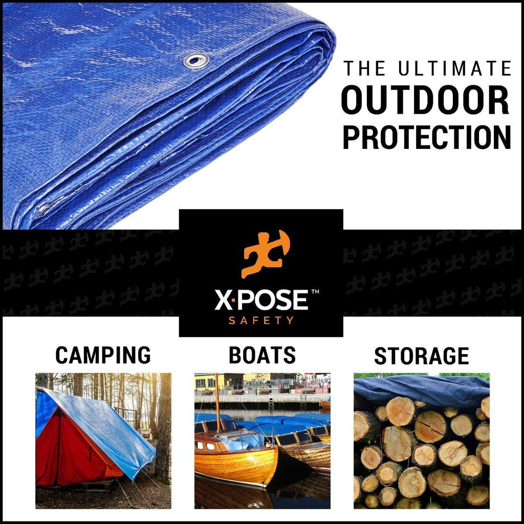 Blue Poly Tarps 10 x 10 - Case of 20 O8394