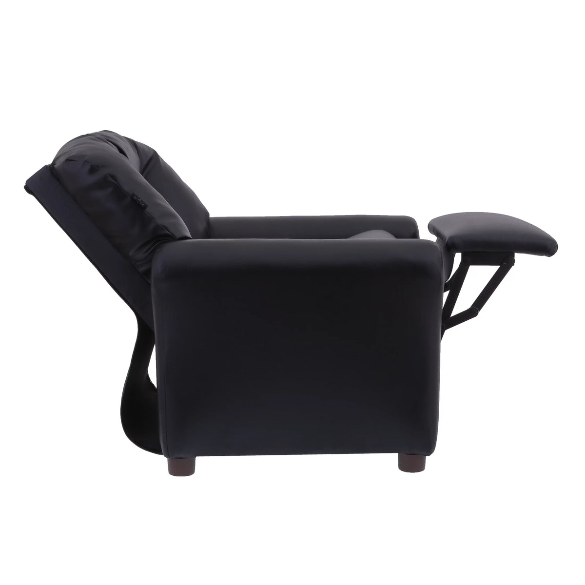 Kids Recliner Chair Polyester Linen Retro Orange E90821