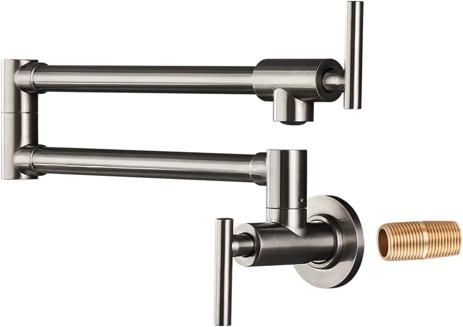 Matte Black Brass Pot Filler Faucet I5047