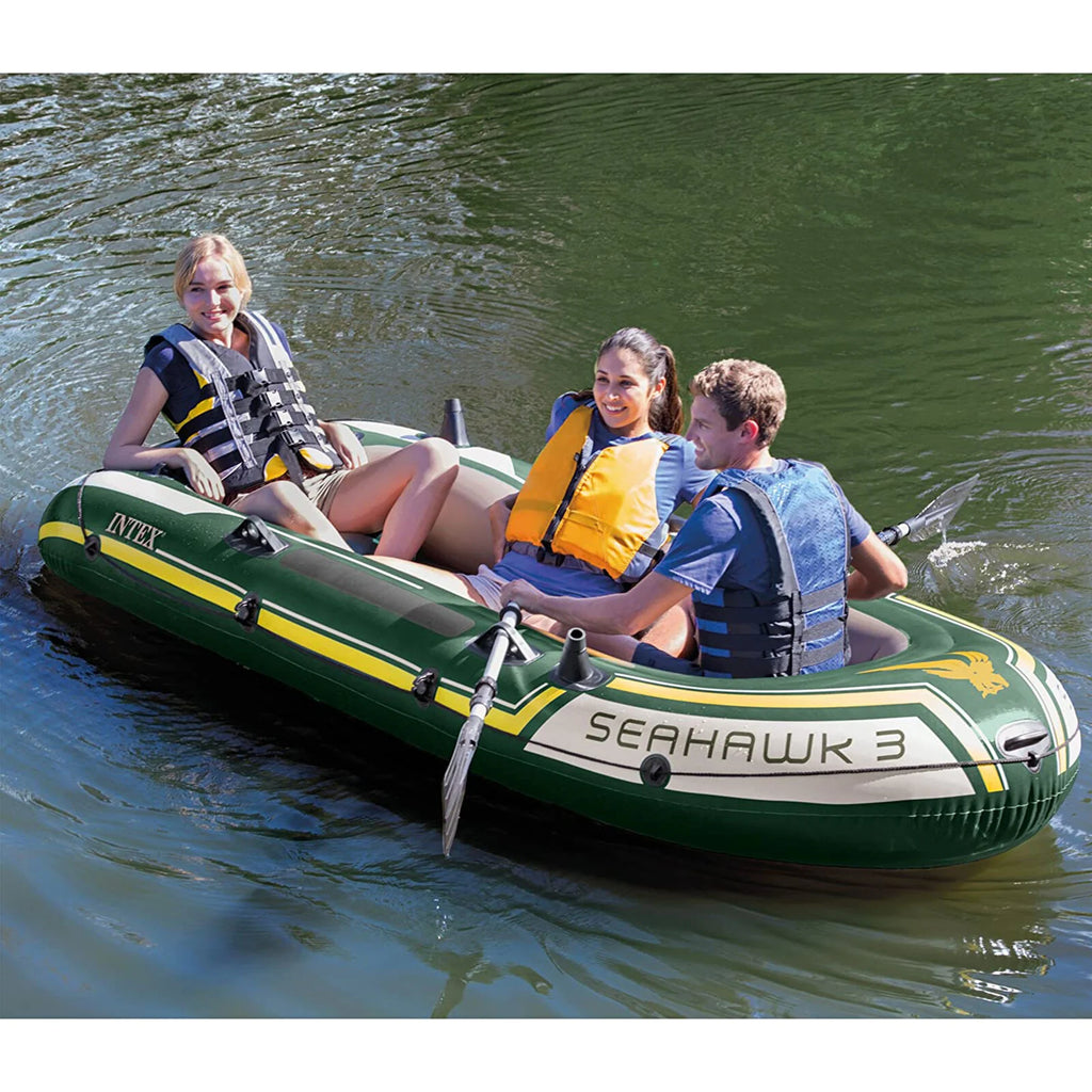 Inflatable Rafting Boat Set 3 Person with Oars and Pump S251